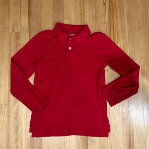 Red uniform shirt 8-10 (M)
